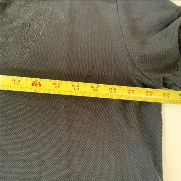 Versace Collection Men's Black Logo Polo T-Shirt - Picture 9 of 10